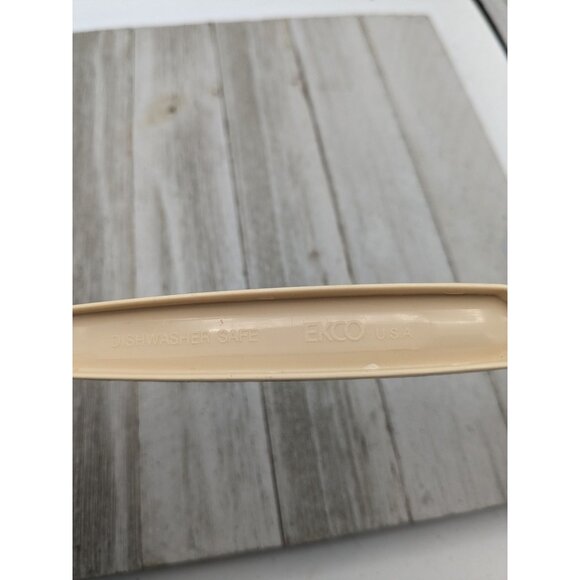 Ekco Solid Serving Spoon #1 Almond Nylon Plastic 11" Vintage - Picture 7 of 8